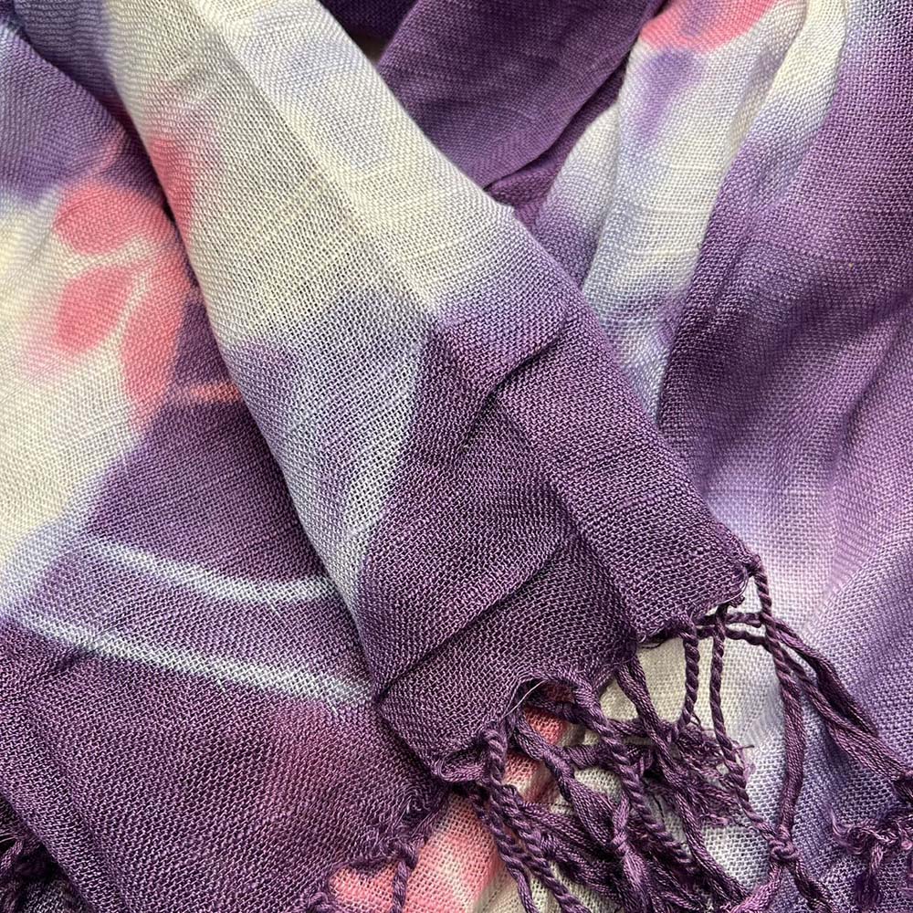 Purple Printed Scarf