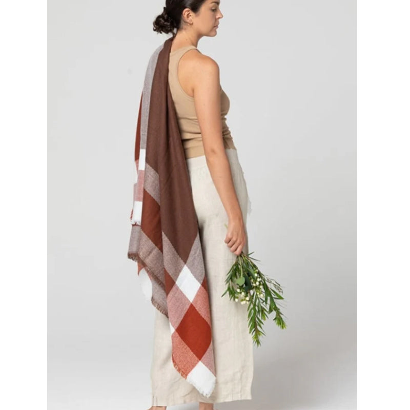 Contemporary Abstract Edge Scarf