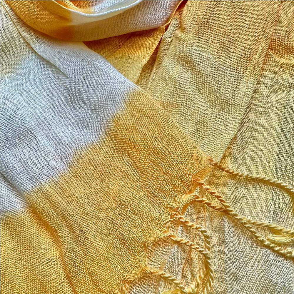 Yellow Printed Scarf