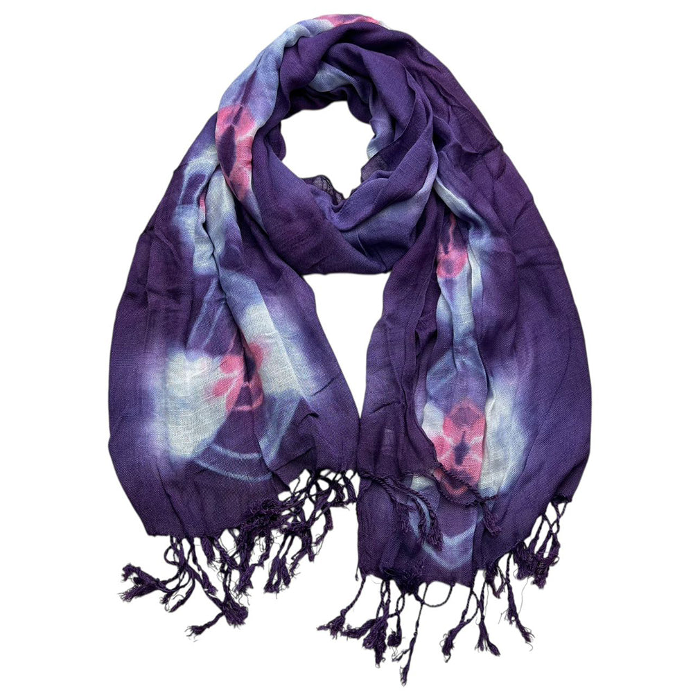Purple Printed Scarf