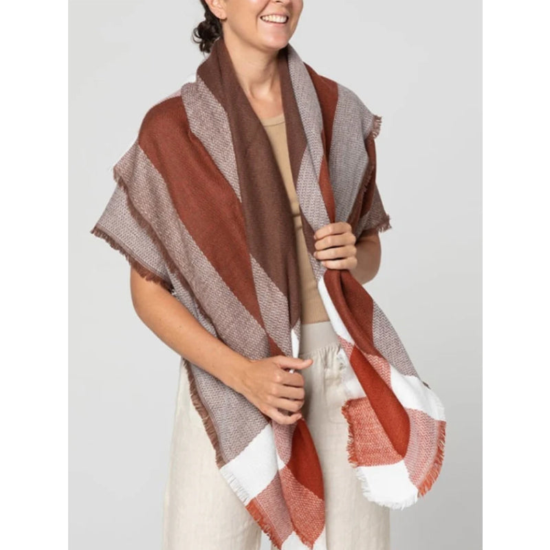 Contemporary Abstract Edge Scarf