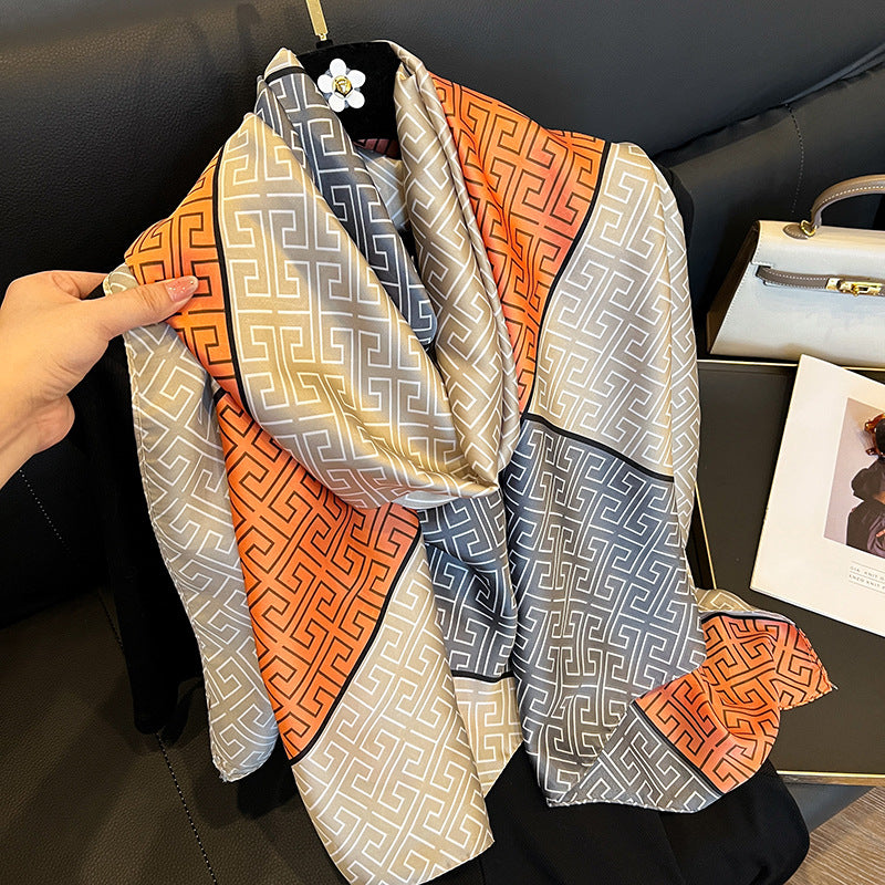 Elegant Emulation Silk Scarf