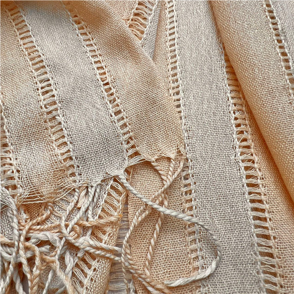 Lightweight Beige & Cream Scarf