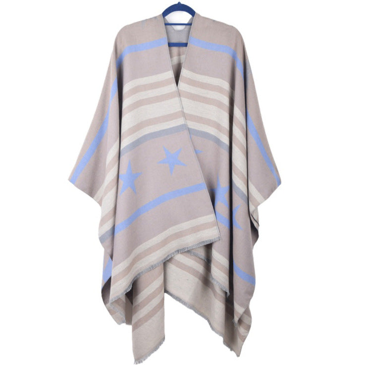 Cashmere Cape Split