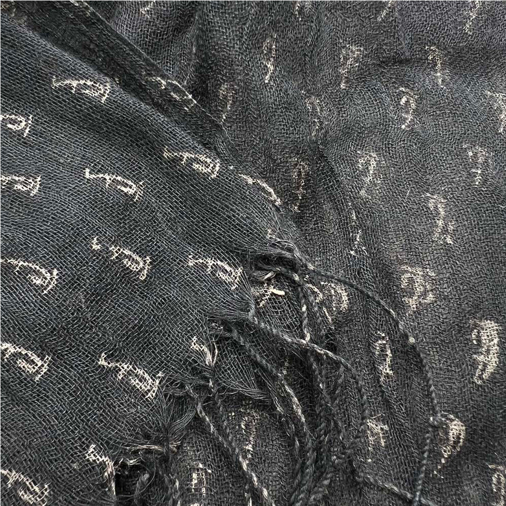 Black Printed Scarf