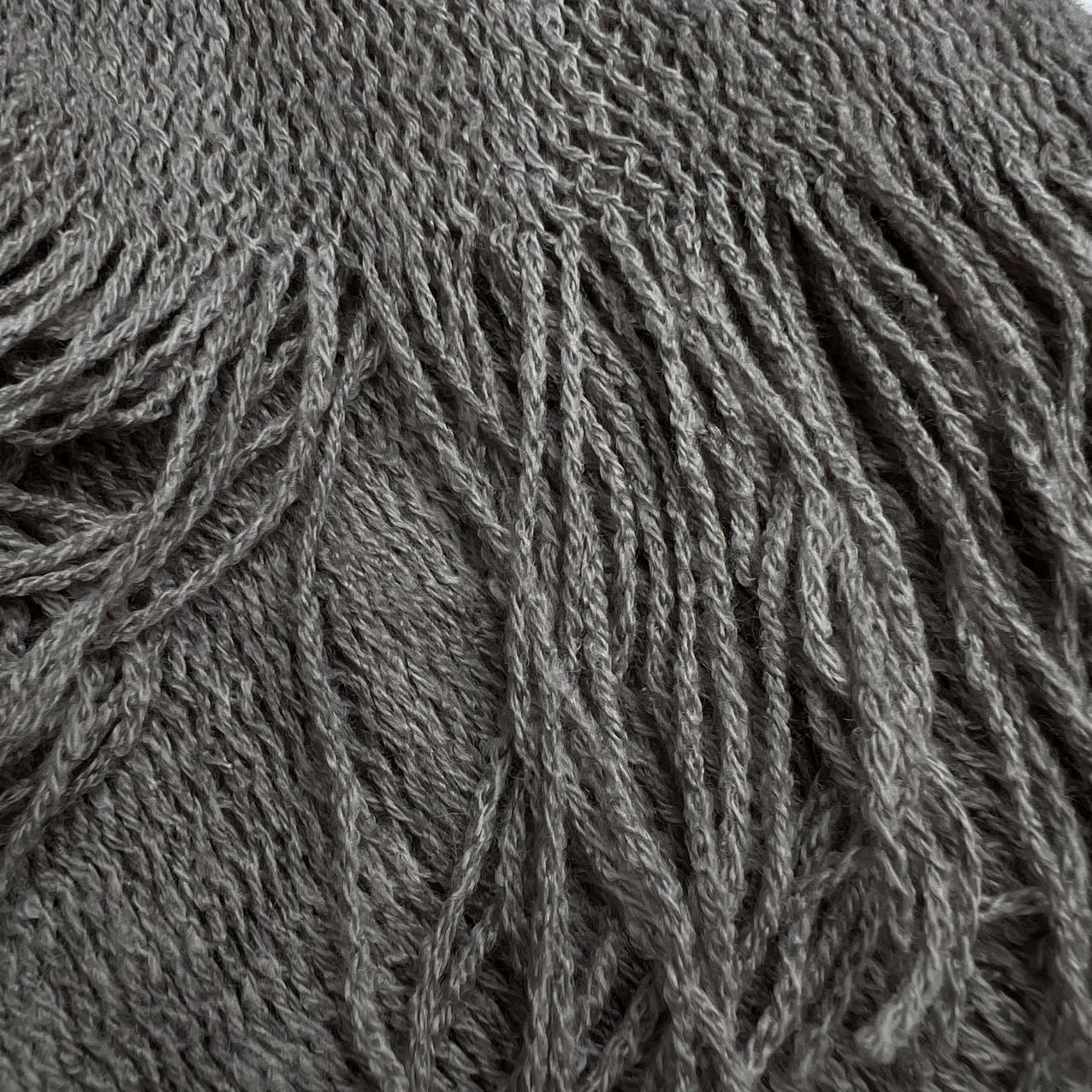 Grey Dyed Acrylic Skinny Scarf