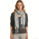 Vintage Boho Peace Sign Lightweight Scarf